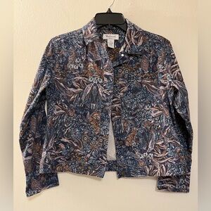 Vintage Tapestry Jacket with Deco Buttons